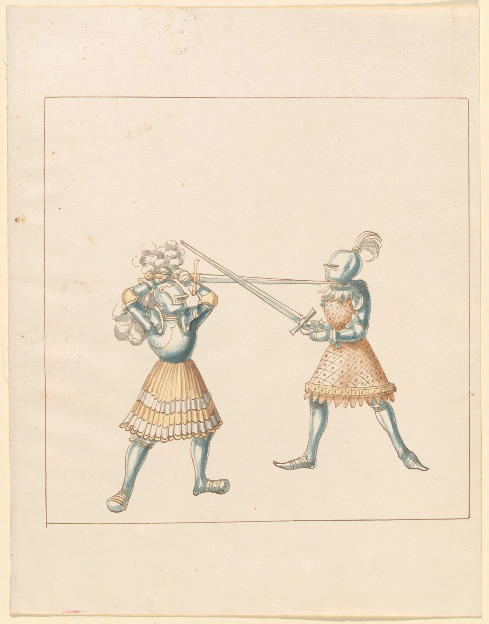 Foot Combat with Longswords, detail