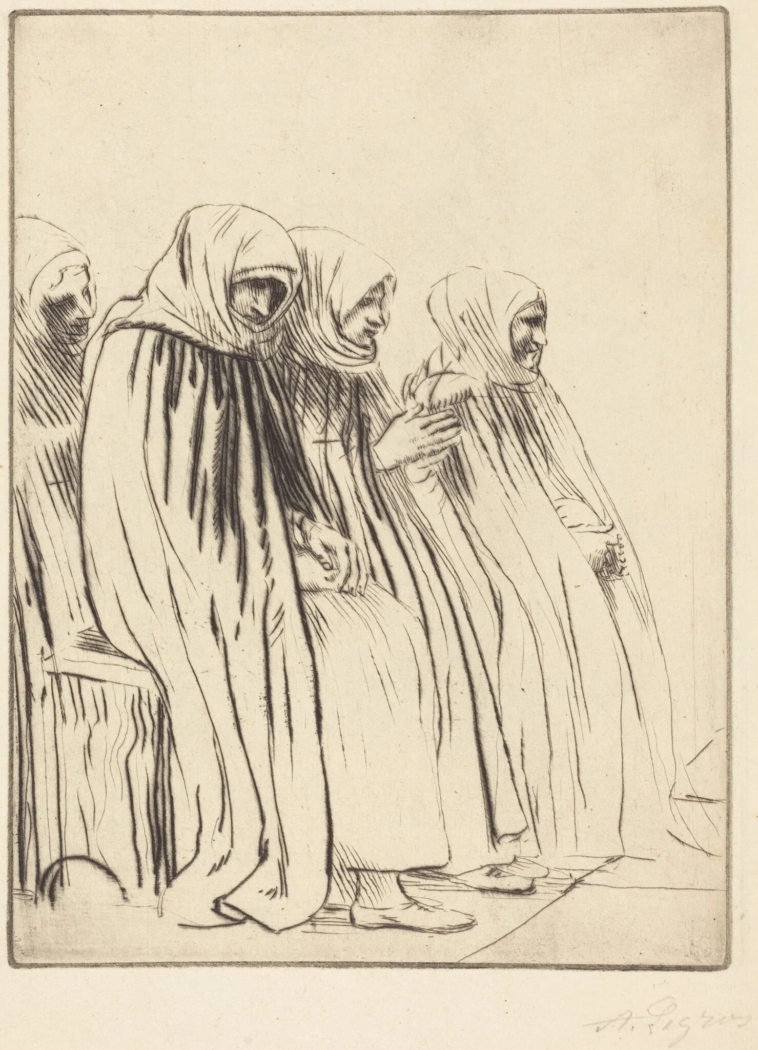Women of Brussels (Femmes de Bruges), detail