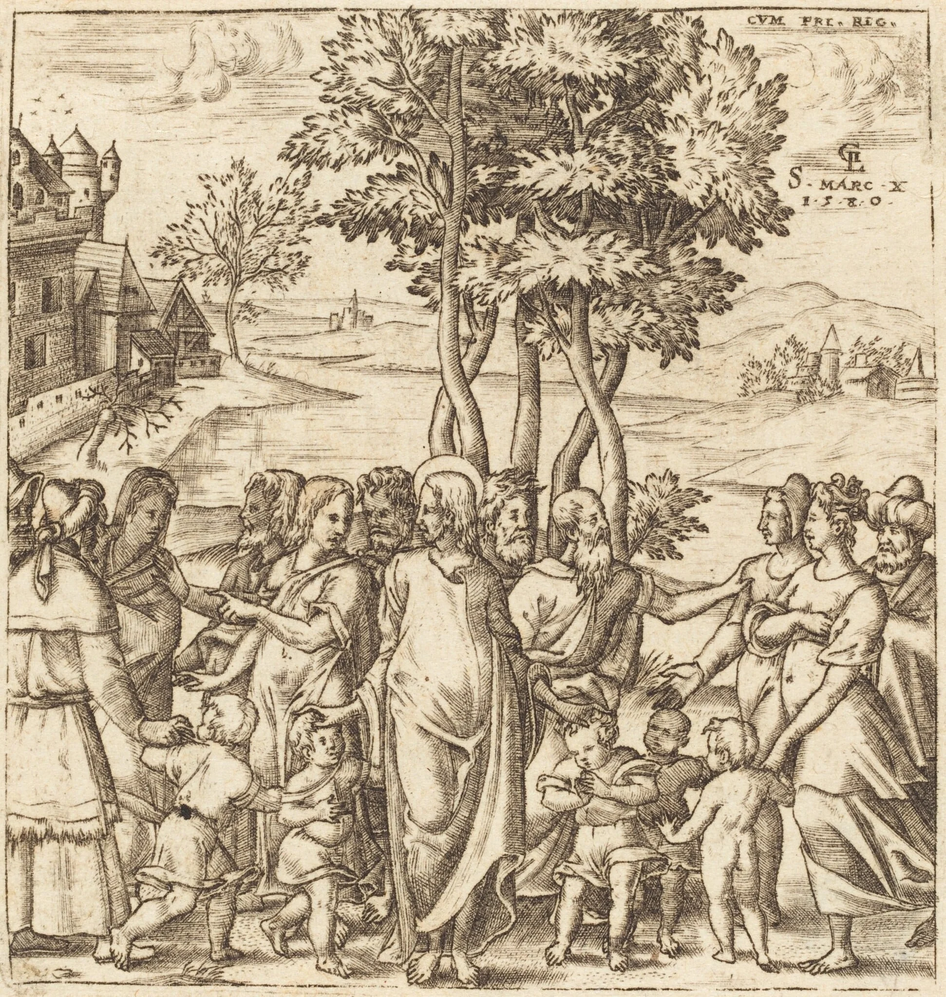 Christ Blesses the Children, detail