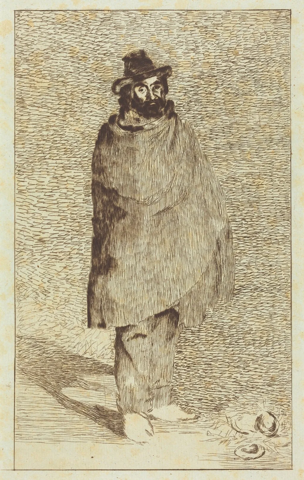 The Philosopher (Le philosophe), by Édouard Manet, ink, 1866