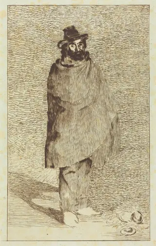 The Philosopher (Le philosophe), by Édouard Manet, ink, 1866