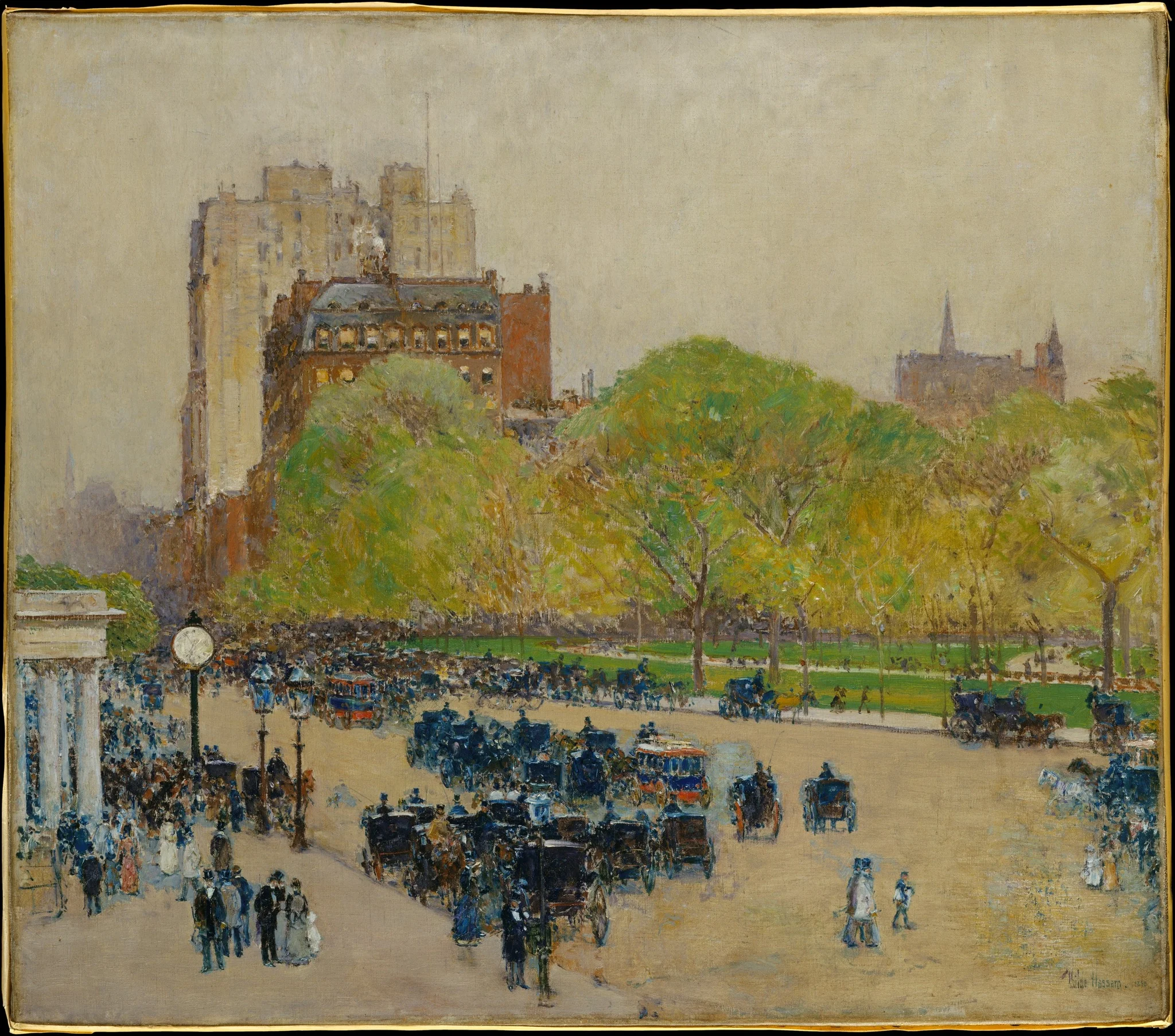 Spring Morning in the Heart of the City, detail