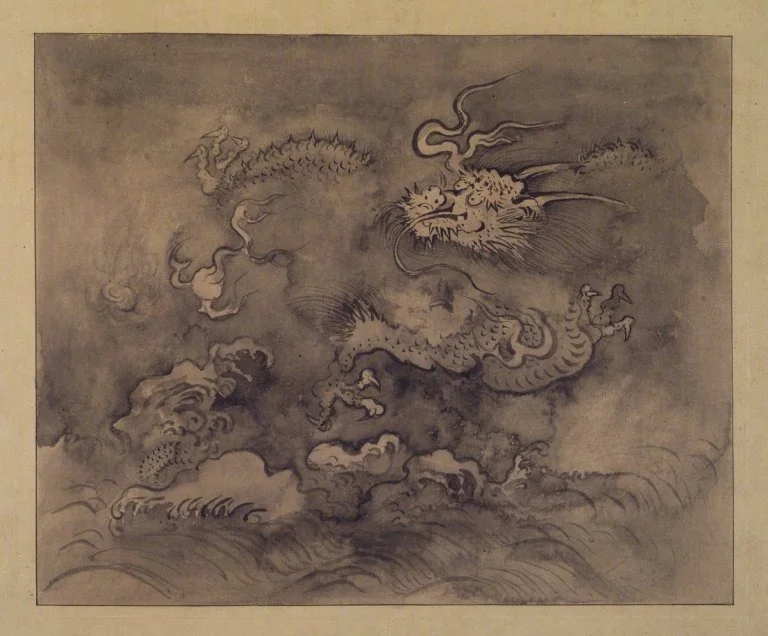 Dragon, Clouds and Waves, detail