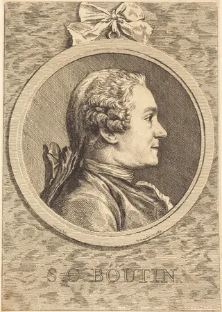 S.C. Boutin, by Claude Henri Watelet, ink, 1752