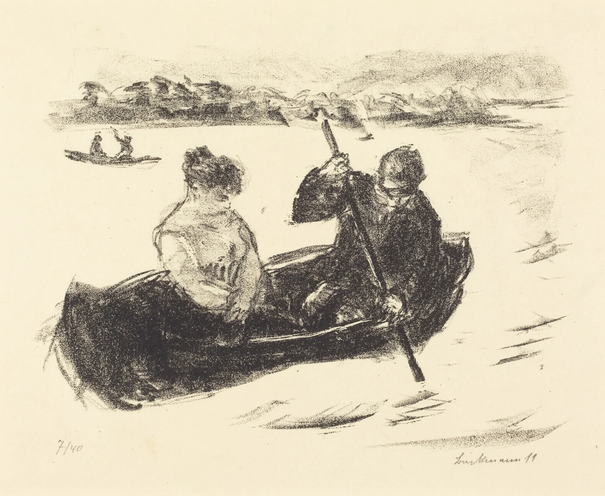 Canoeing, detail