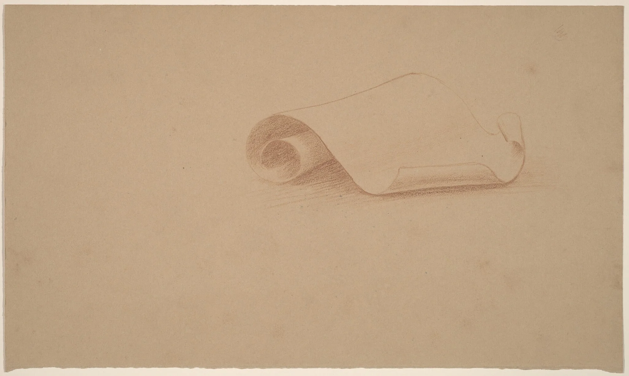Study of a Scroll, detail