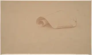 Study of a Scroll, by Charles Sprague Pearce, graphite, 1894