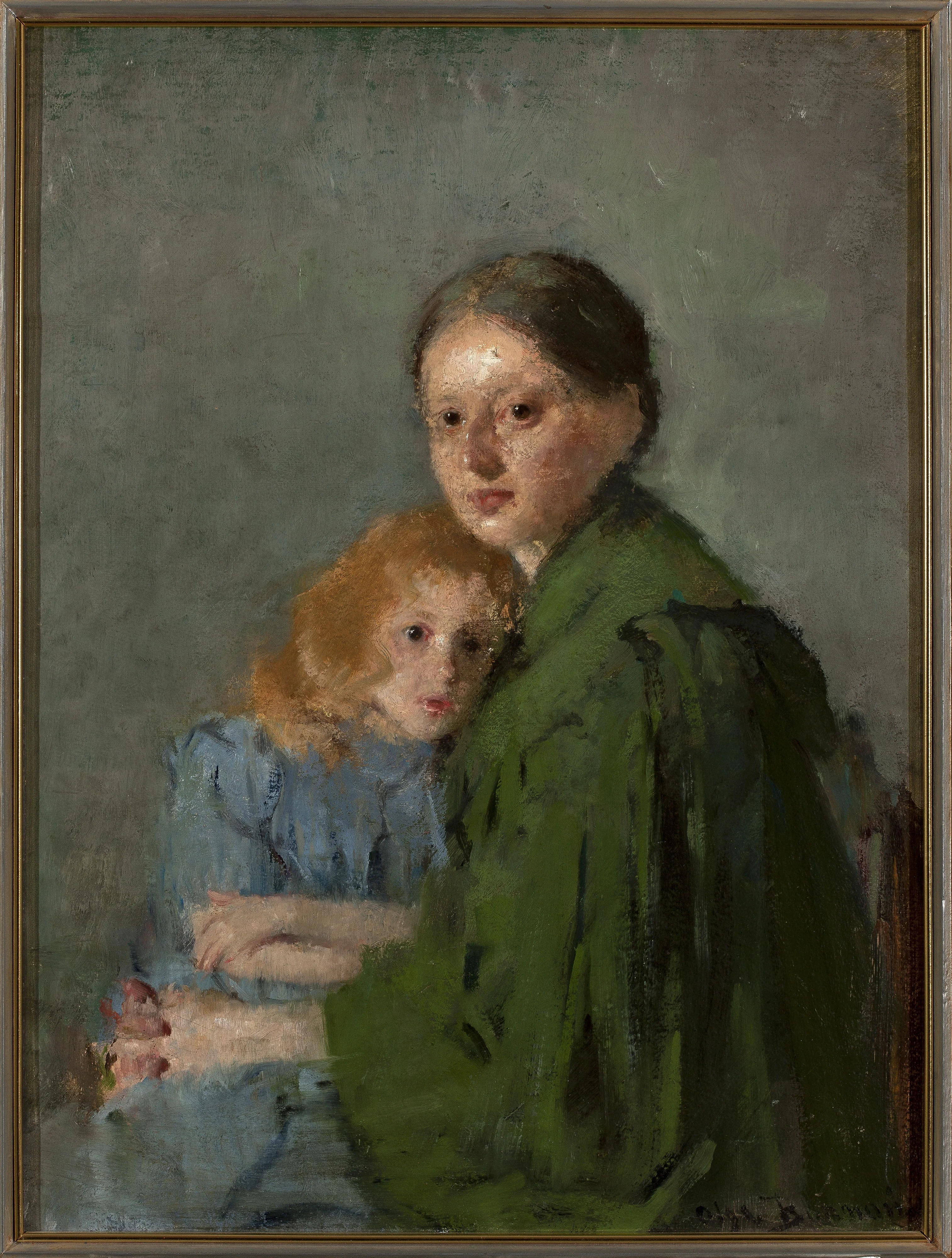 Study of a woman with a girl, detail