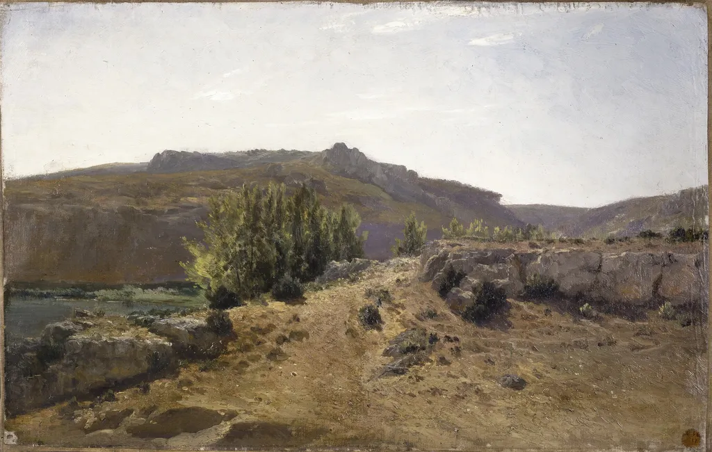 Nuévalos (Aragón), by Carlos de Haes, oil, 1856