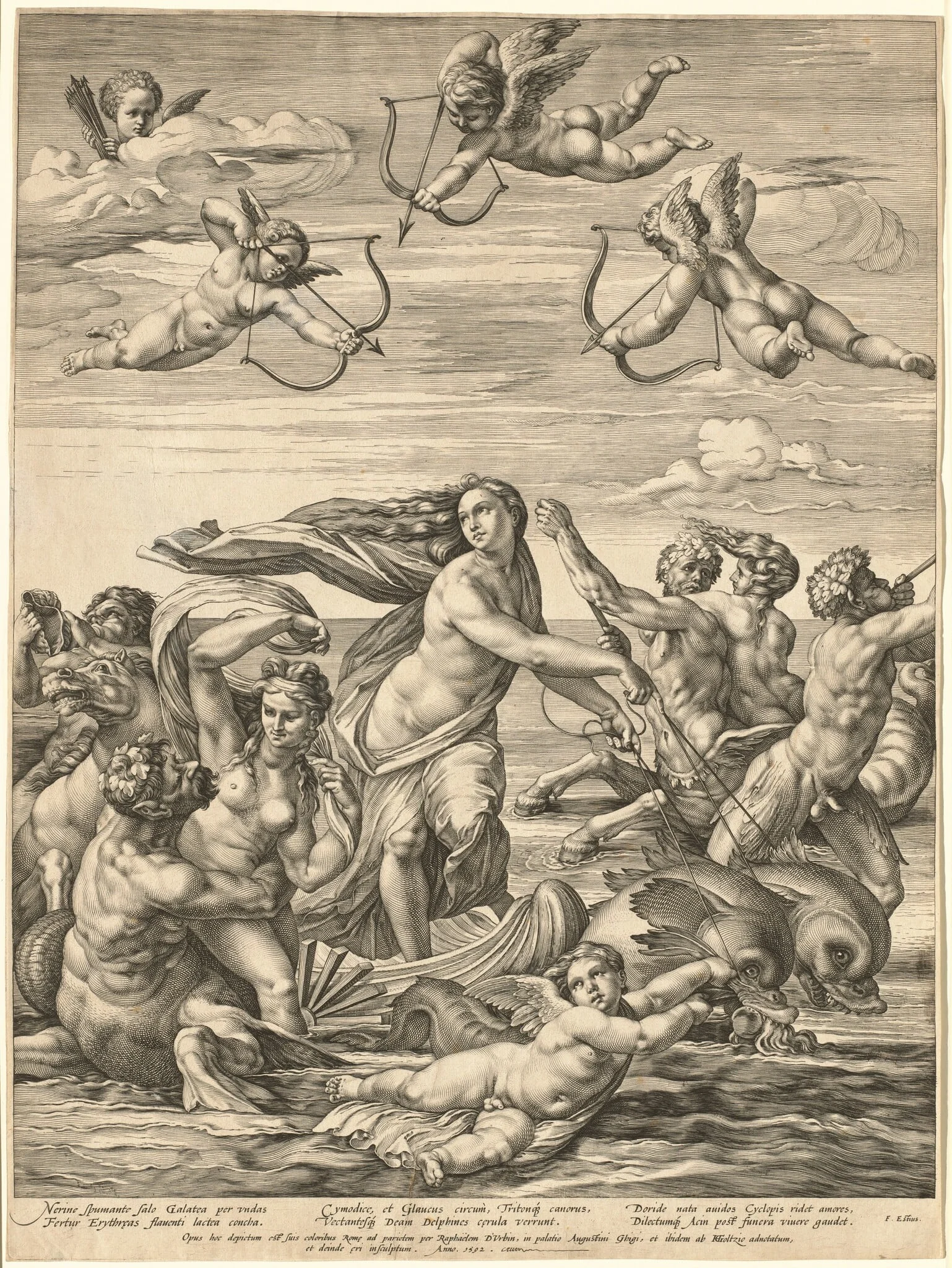 The Triumph of Galatea, detail