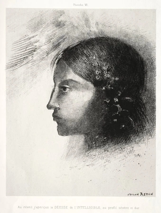 Upon Awakening I Saw the Goddess of the Intelligible with Her Severe and Hard Profile, detail