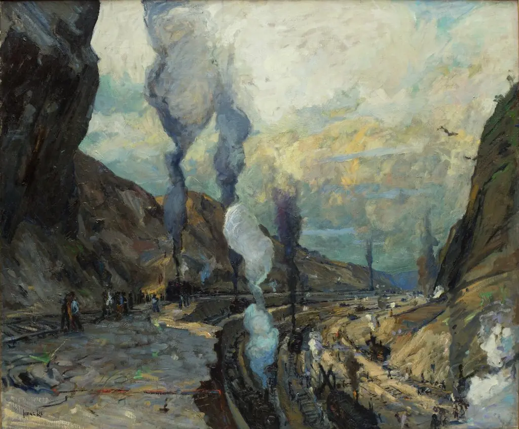Culebra Cut, by Jonas Lie, oil, 1913
