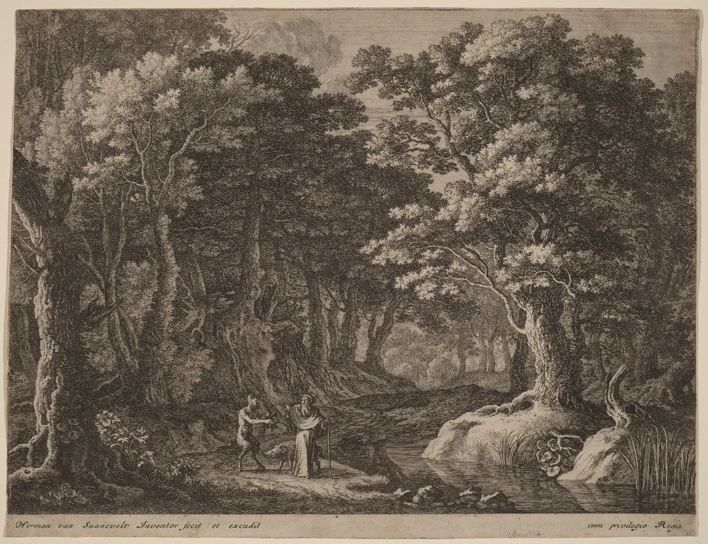 Devil Tempting St. Anthony, by Herman van Swanevelt, ink, 1628