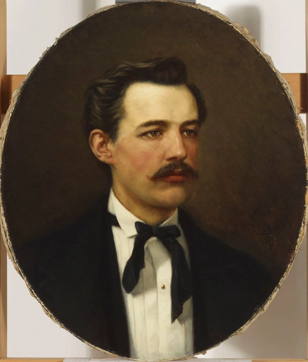 Karl Emanuel Janssonin muotokuva, detail