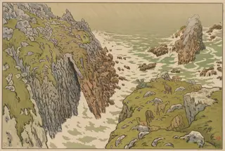 Aspects of Nature: The Cliff, by Henri Rivière, 1897