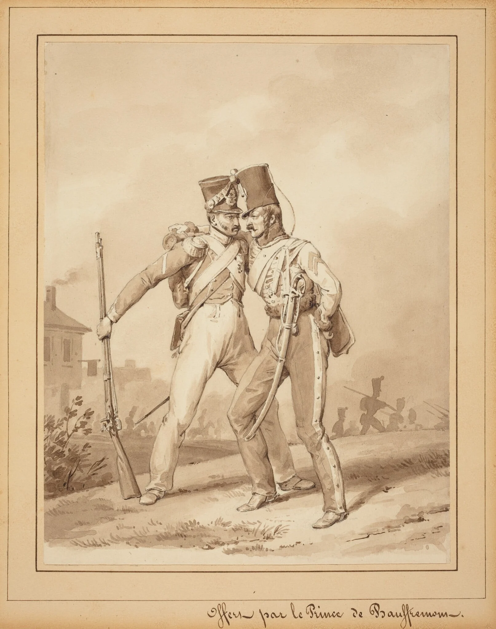 Two Grenadiers, detail