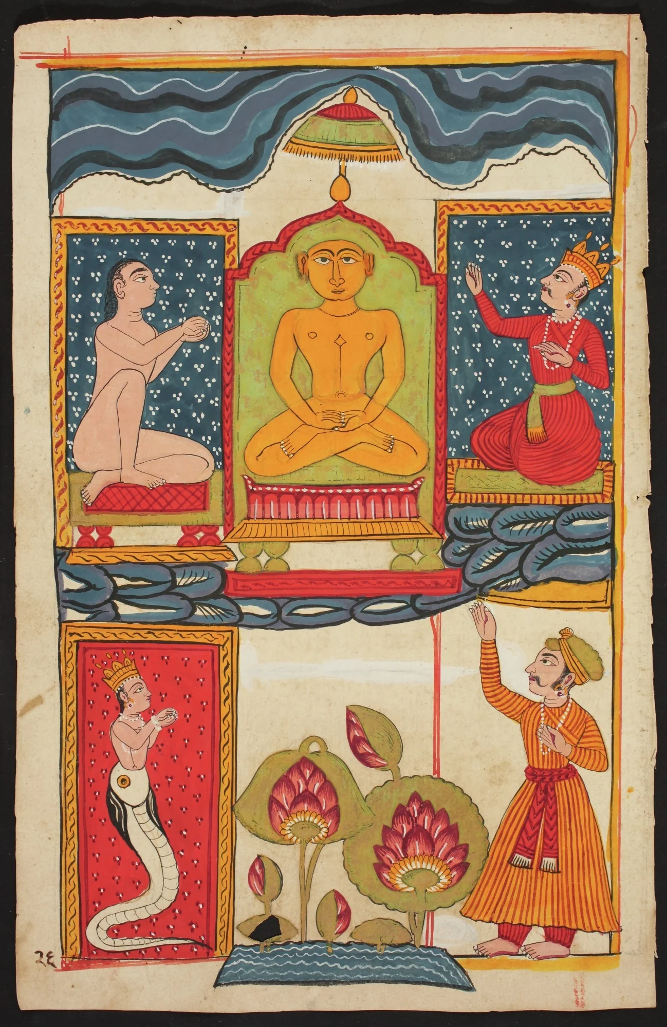 Folio from the Bhaktamara Stotra (“Hymn of the Immortal Devotee”), detail