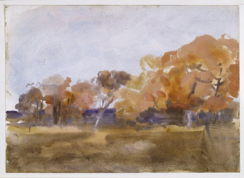 Autumn, Sussex, by Hercules Brabazon Brabazon, watercolor, 1850