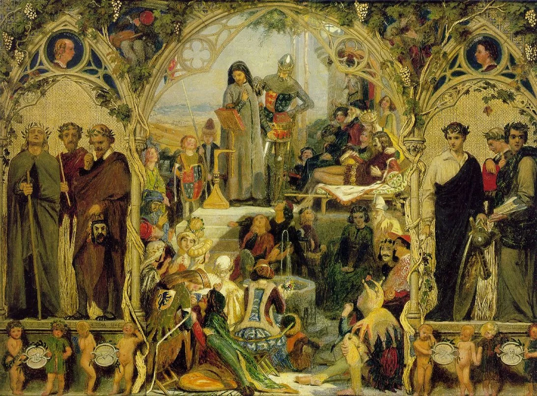 The Seeds and Fruits of English Poetry, detail
