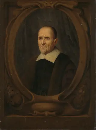 Portrait of Cornelis Fransz Eversdijck (1586-1666), by Willem Eversdijck, unspecified, 1655