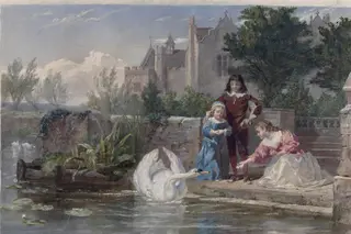 The children of King Charles I, by Frederick Goodall, watercolor, 1862