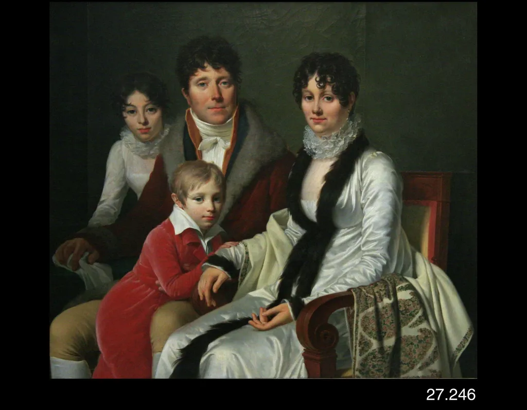 Family Group, by Louis-André-Gabriel Bouchet, oil, 1812