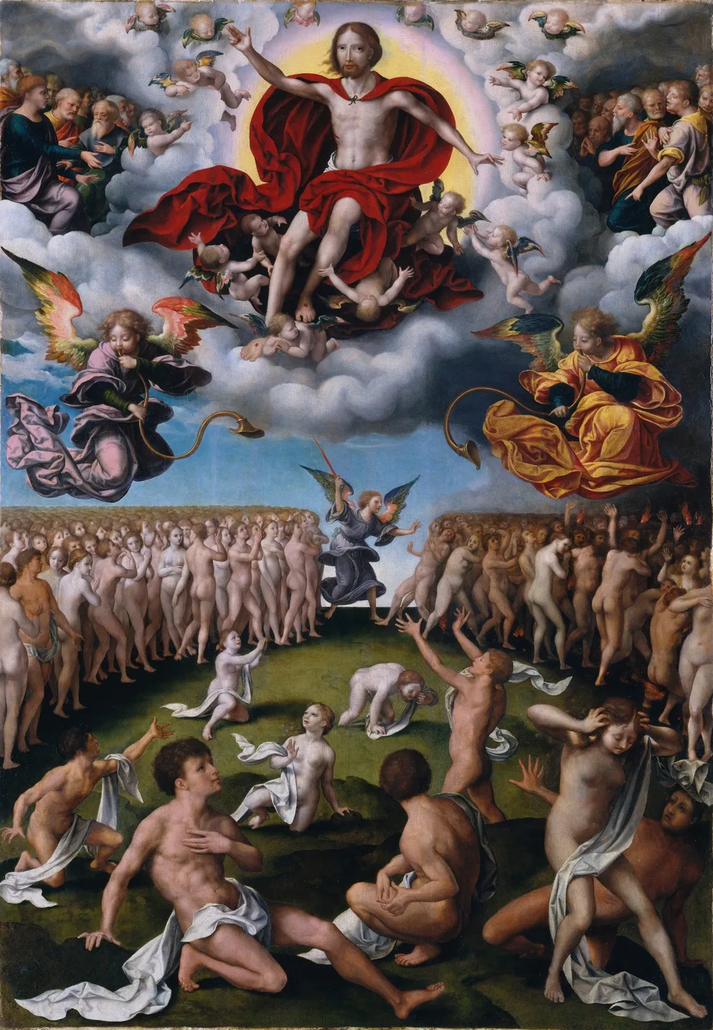 The Last Judgment, by Joos van Cleve, oil, 1520
