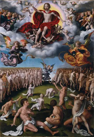The Last Judgment, by Joos van Cleve, oil, 1520