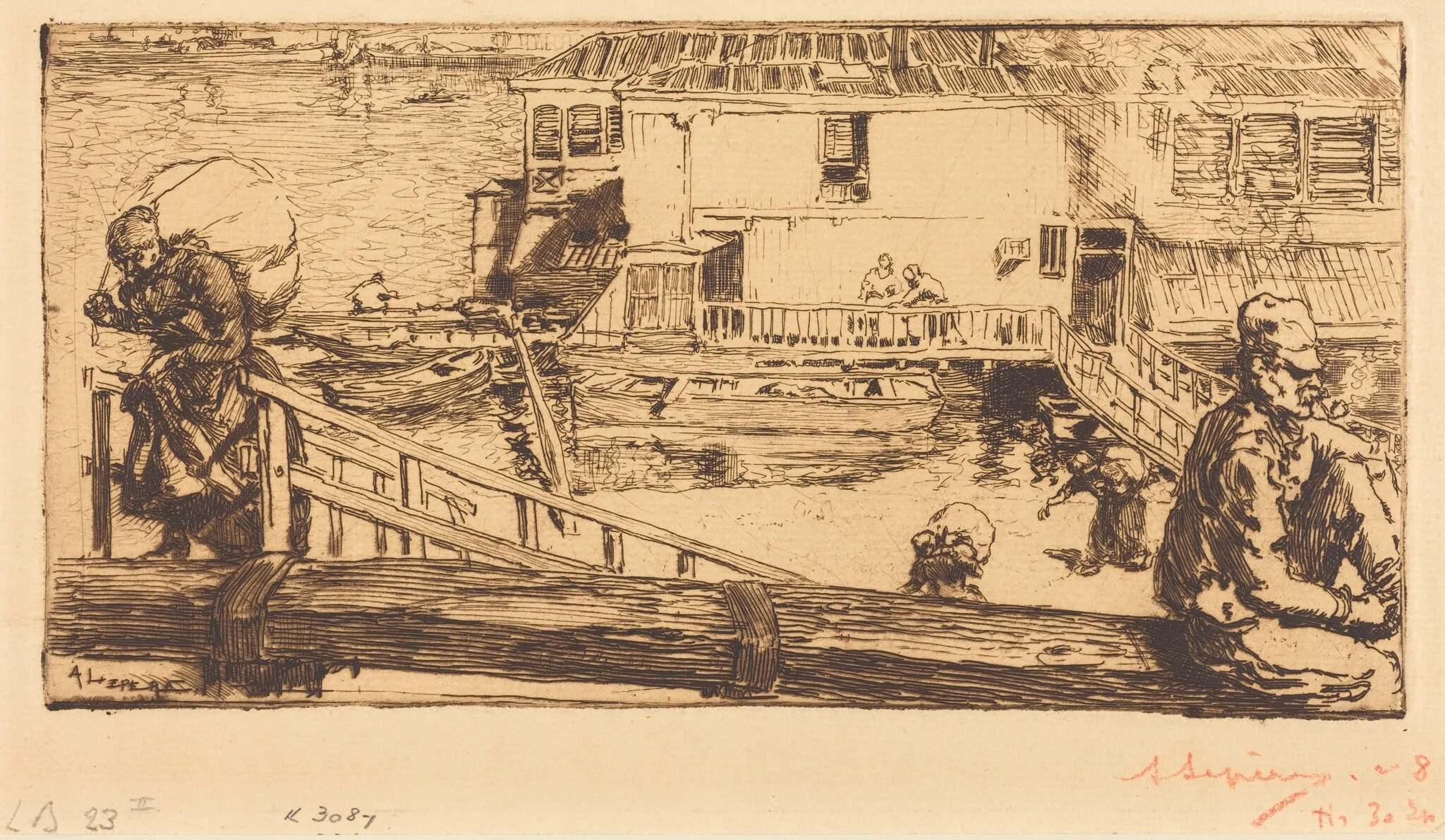 The Wash-house (Le lavoir), detail