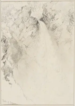 Falls of Foyers, by Edward Cooke, 1850