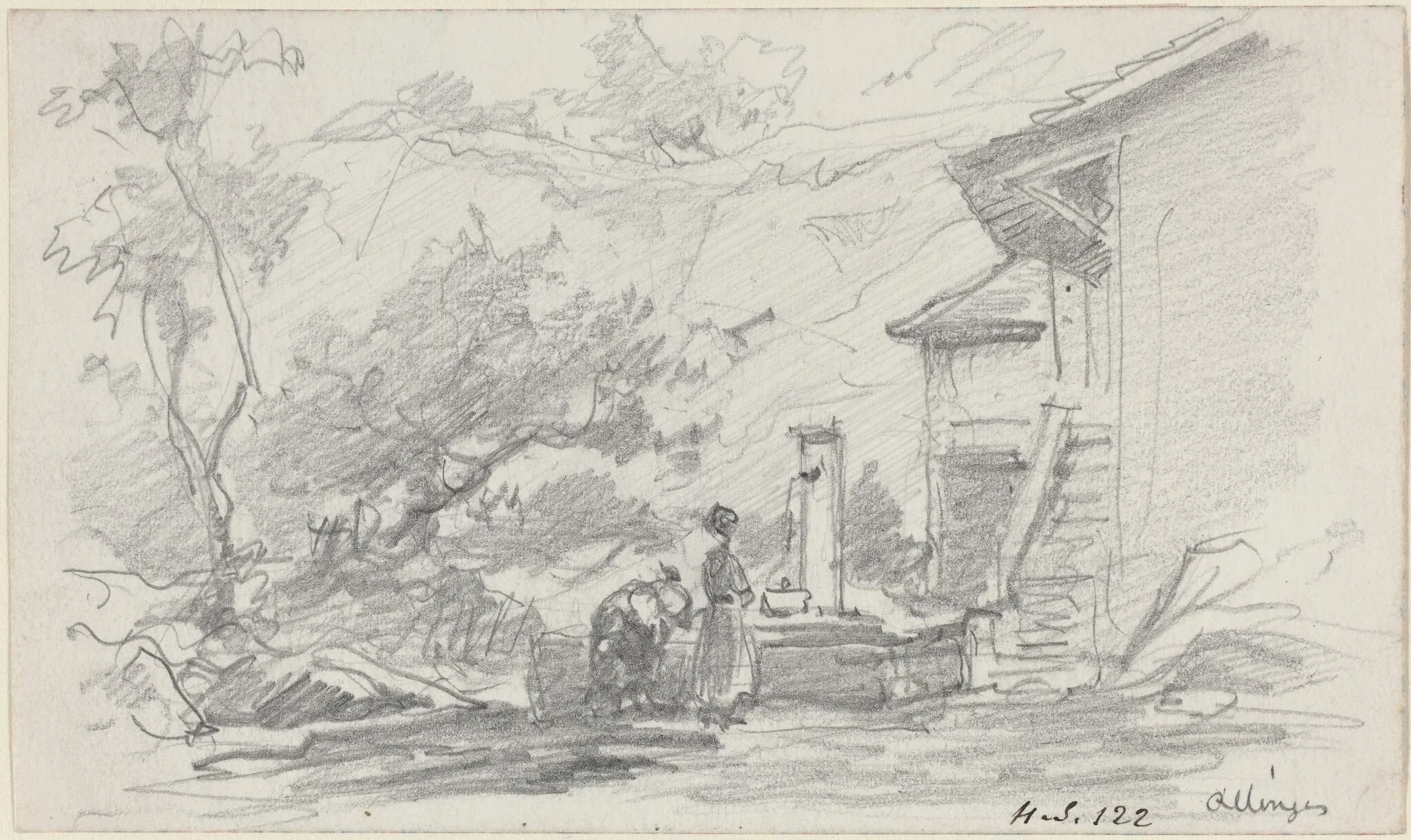 Women at a Well, Allinges, detail