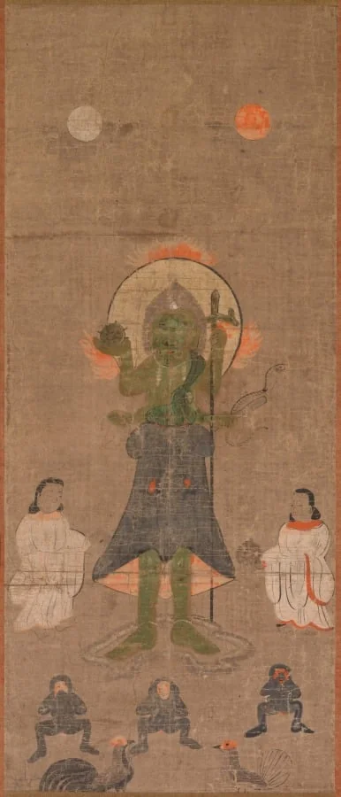 Shomen Kongo: The Blue-Faced Kongo, detail