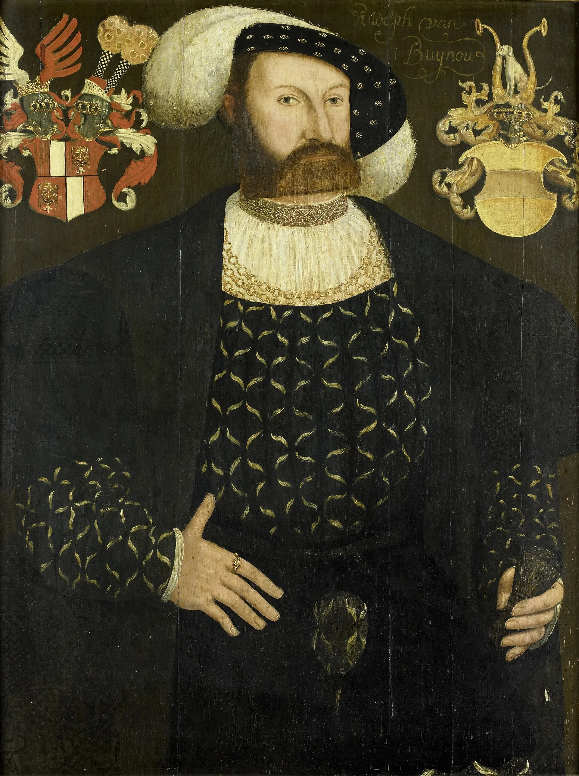 Presumed Posthumous Portrait of Rudolph van Buynou (Bunau), Drossard of Stavoren and Chief Magistrate of Gaasterland, detail