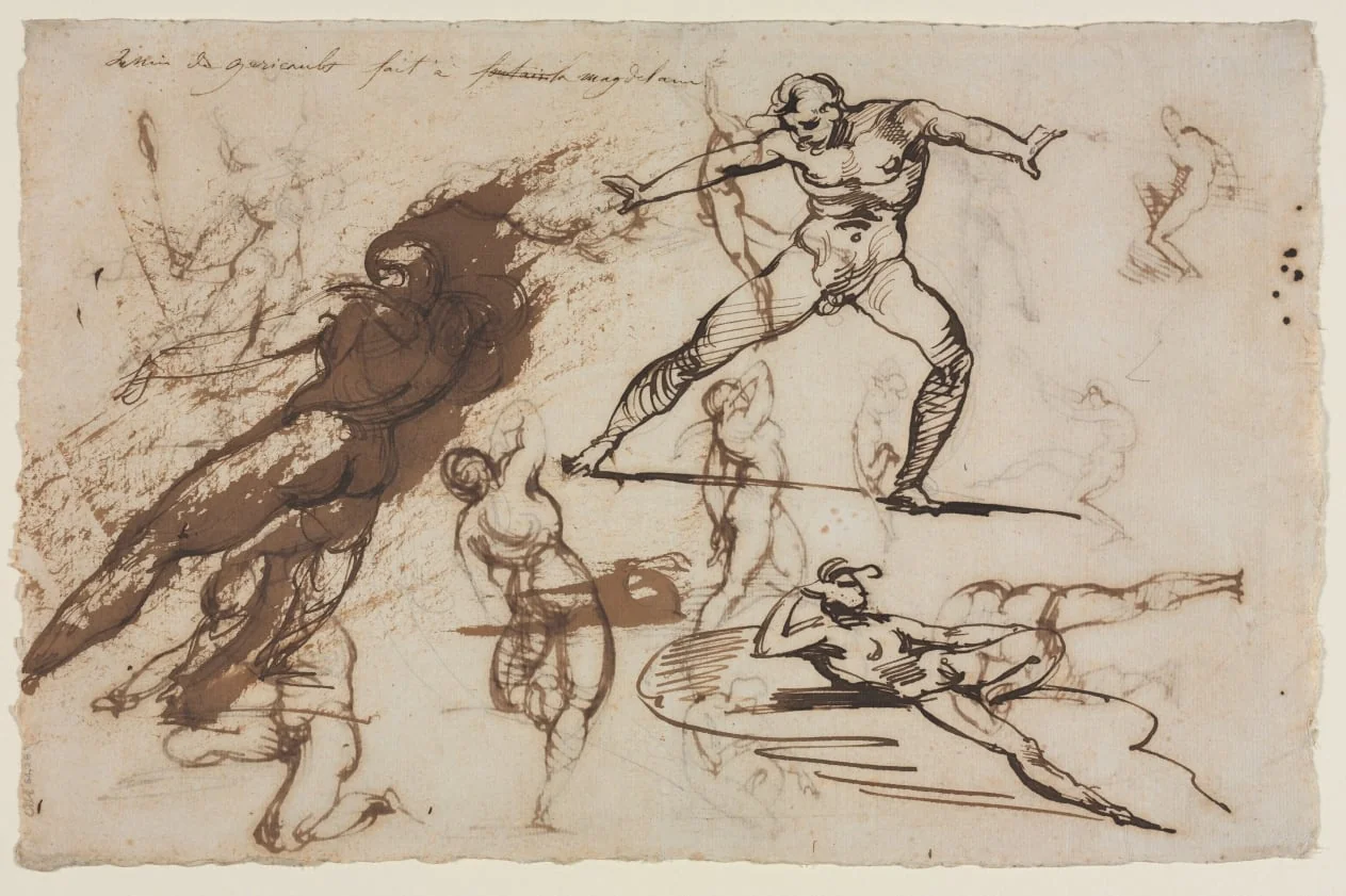 Sheet of Sketches (recto), detail