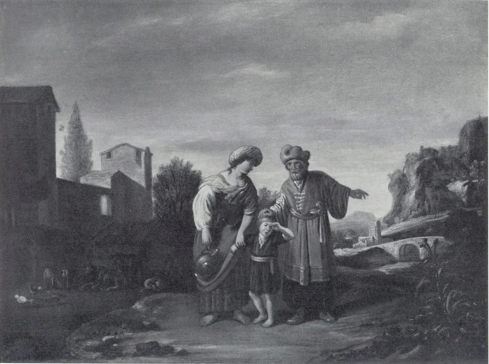 The Expulsion of Hagar, detail