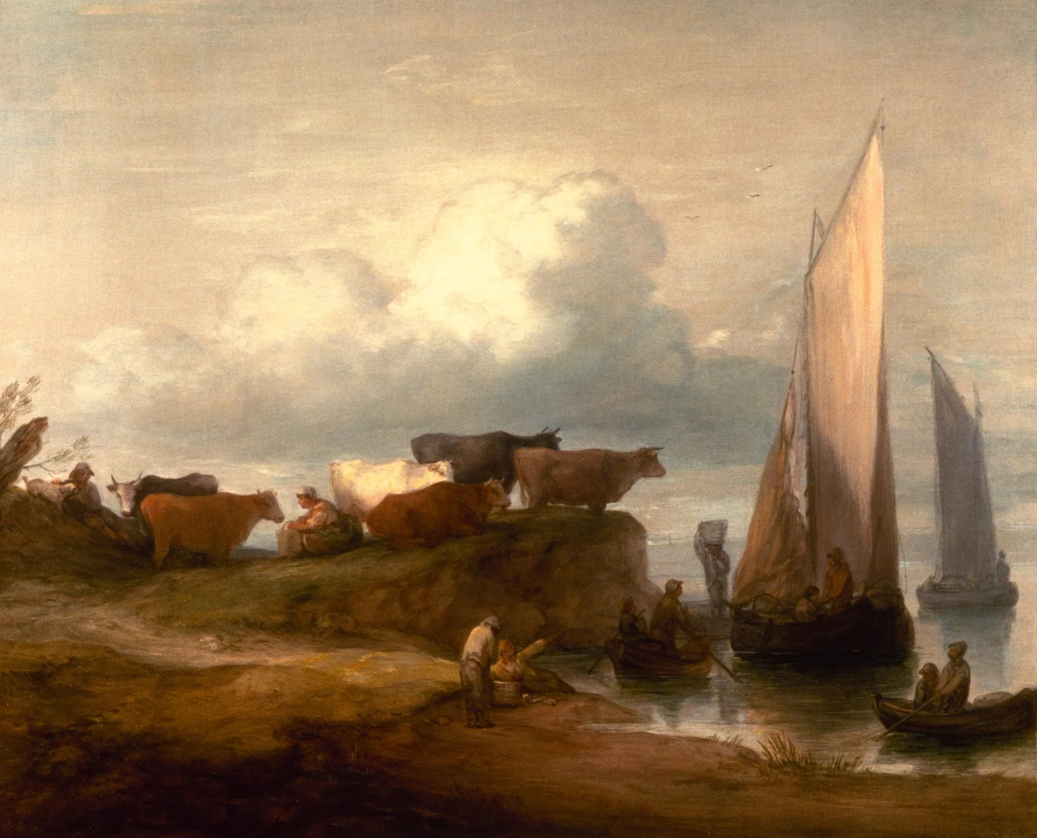 A Coastal Landscape, detail