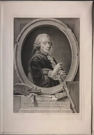 François Boucher, by Manuel Salvador Carmona, 1761