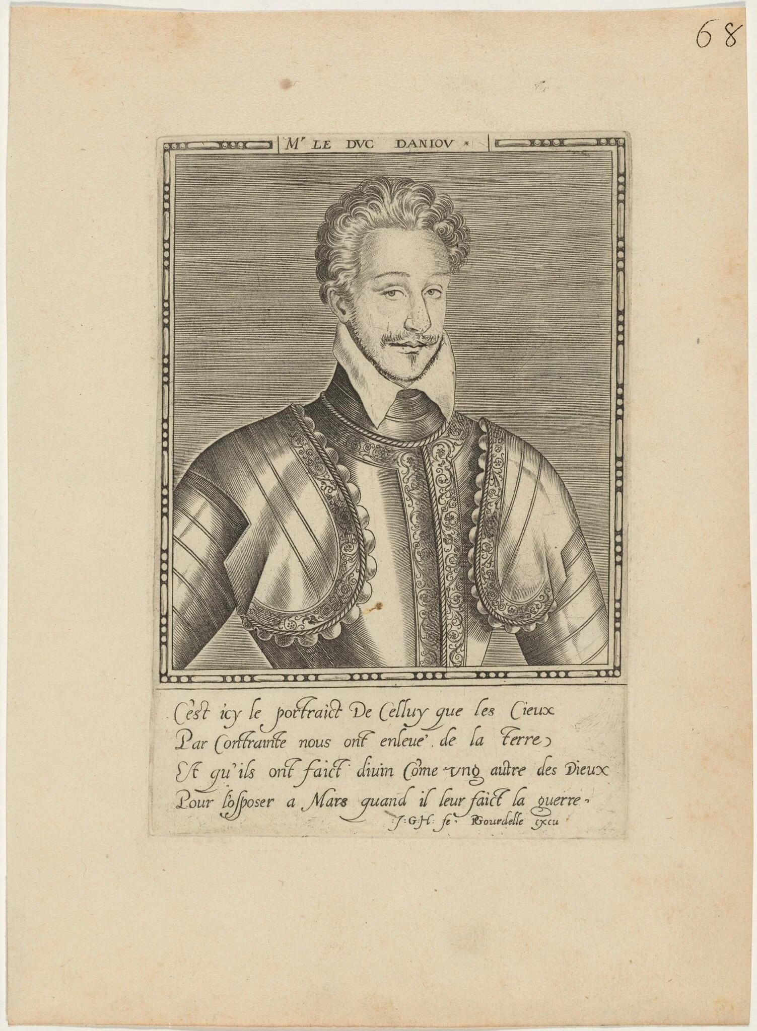 Henry III, King of France, When Duc d'Anjou, detail