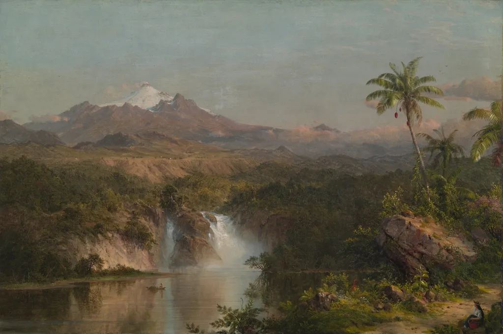 View of Cotopaxi, by Frederic Edwin Church, oil, 1857