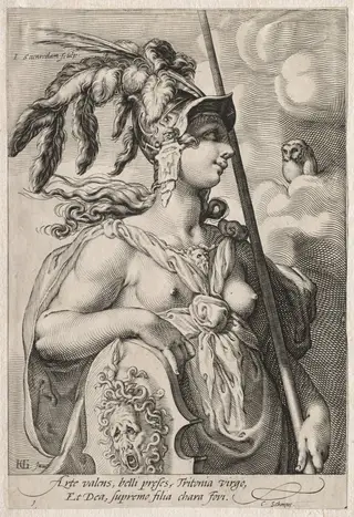 Pallas Athena, by Jan Pietersz Saenredam, 1595