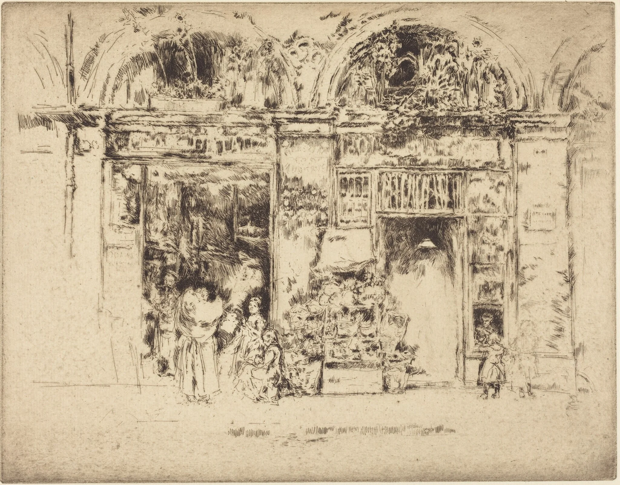 Sunflowers, Rue des Beaux-Arts, detail