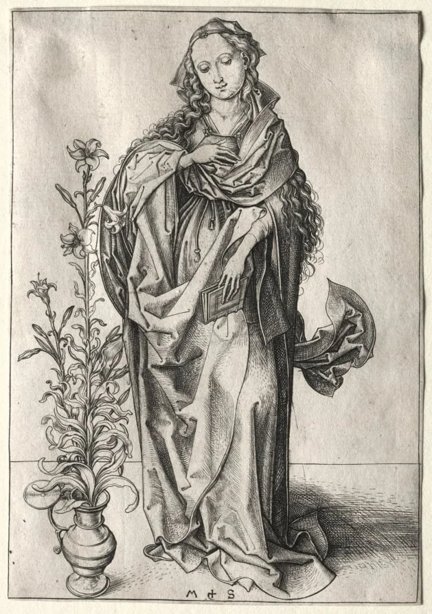 The Virgin of the Annunciation, detail