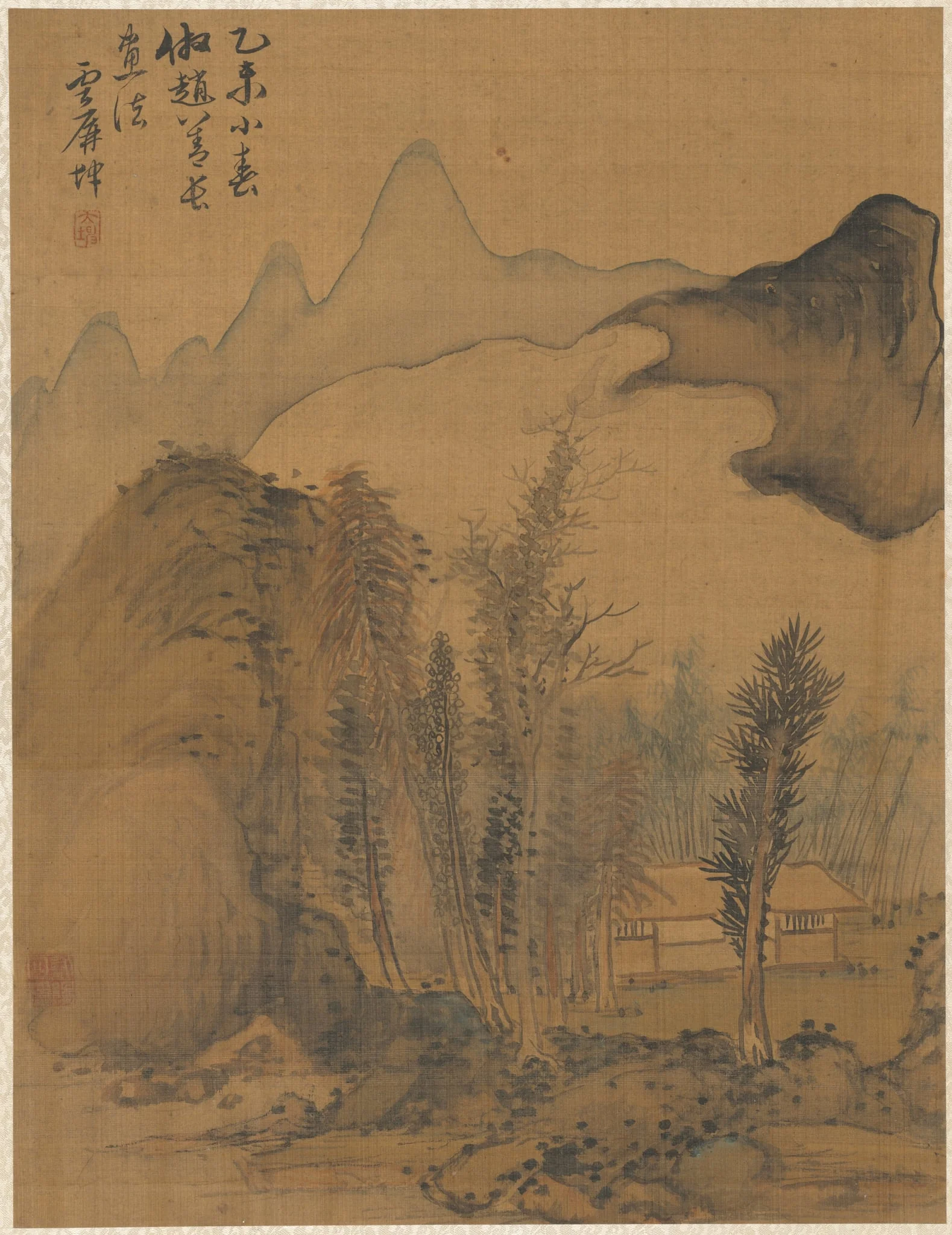 Landscape in the Style of Chao Yuan, detail