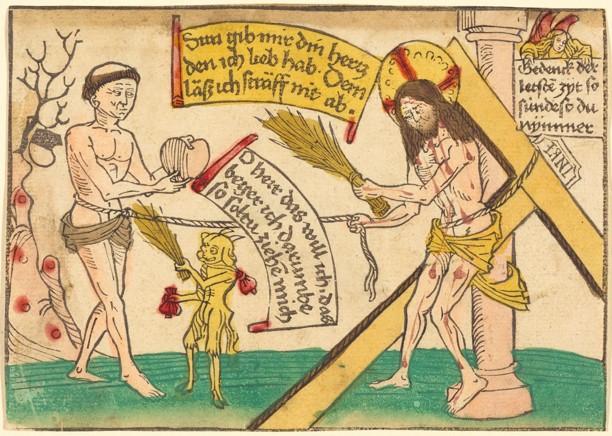 Jesus Attracting the Faithful to Heart, detail