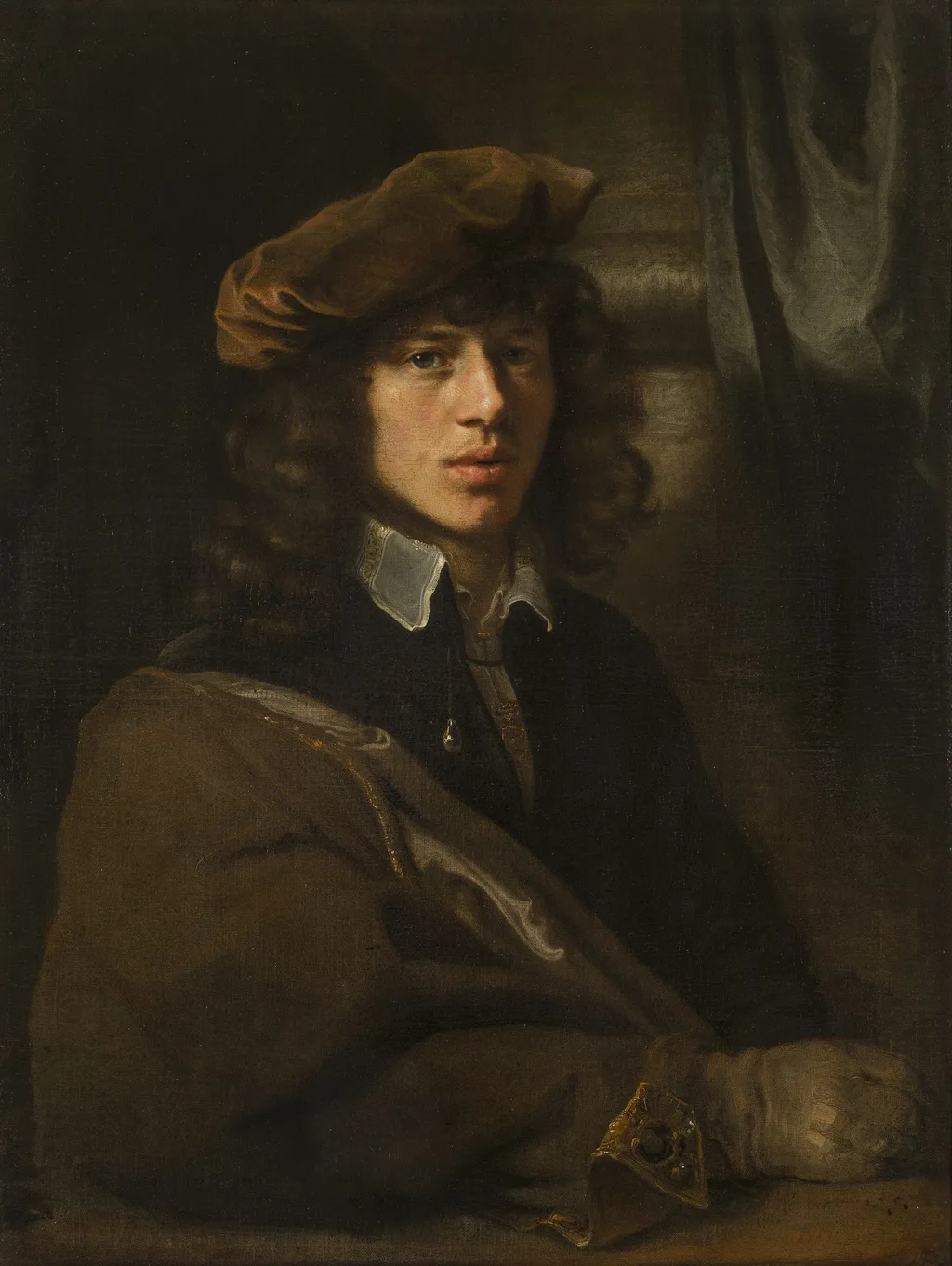 Portrait of Carel Fabritius, by Ferdinand Bol, oil, 1644