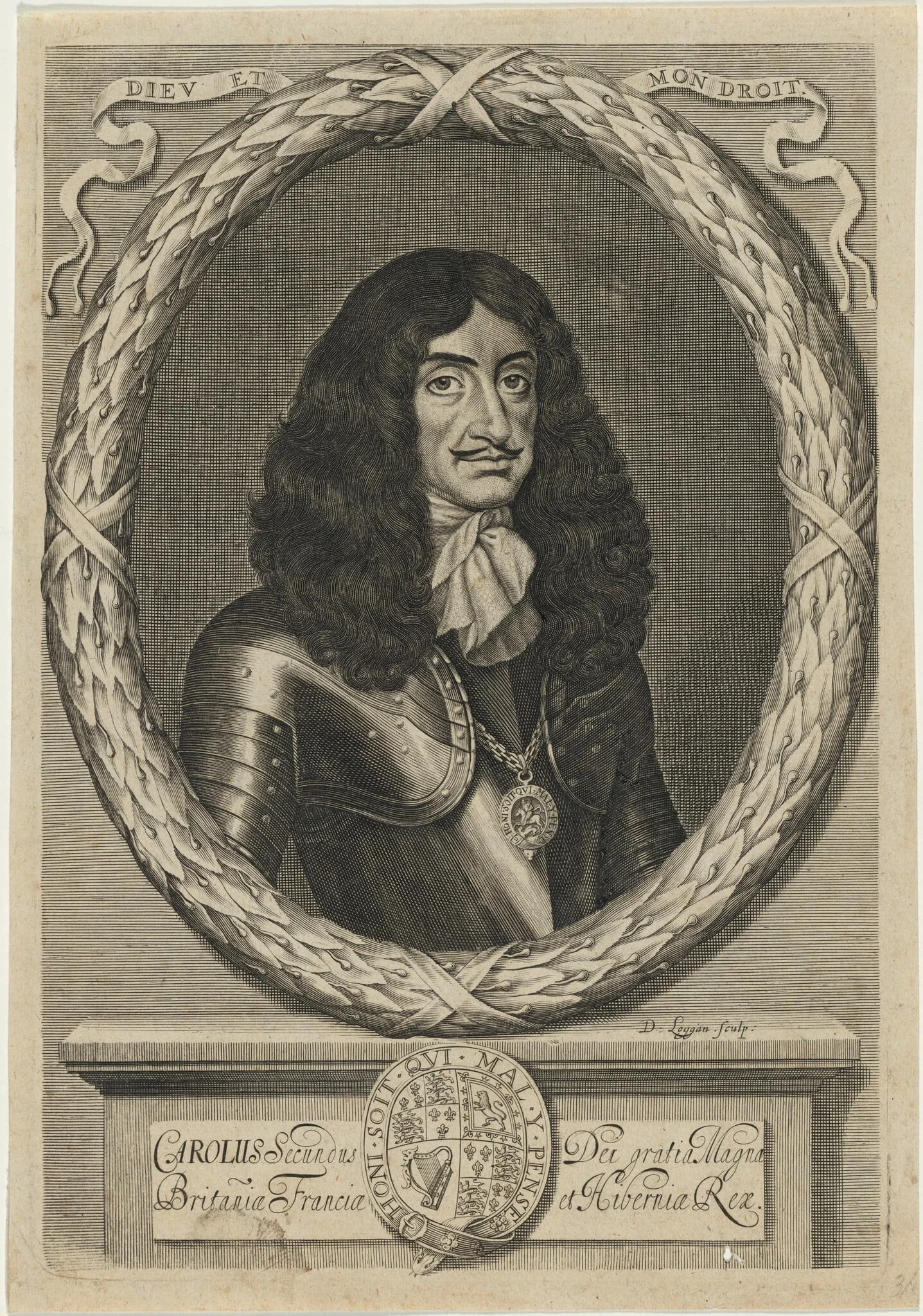 Charles II, detail