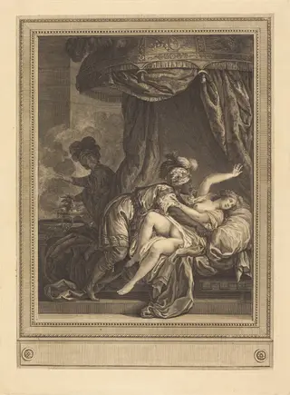 Le roi d'Ethiopie, by Gérard Vidal, ink, 1772