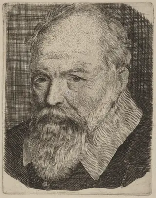 Portrait of a Man, by Stefano Della Bella, ink, 1637