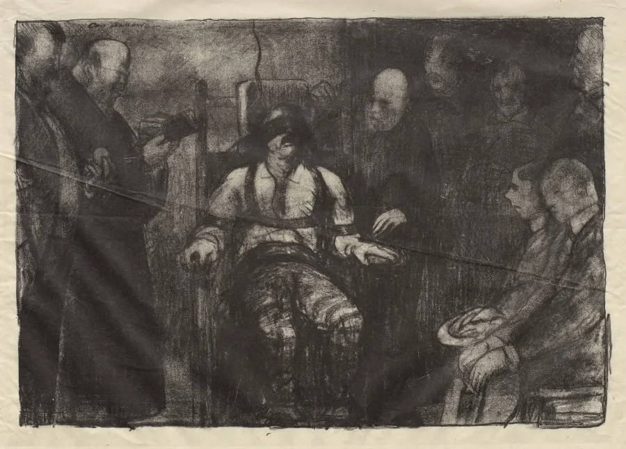 Electrocution, first state, detail