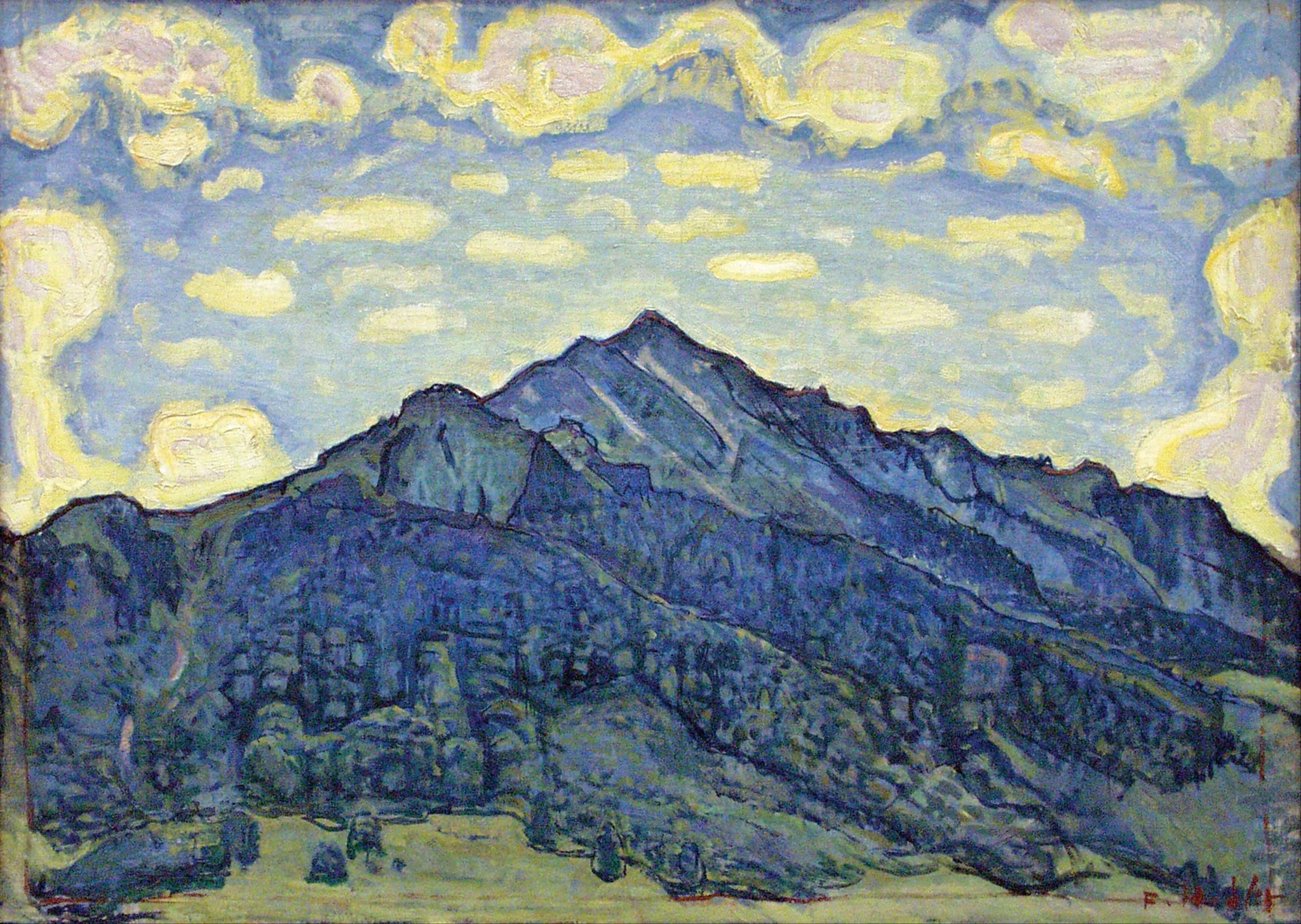 Landschaft in den Schweizer Alpen, detail